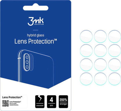 Mbrojtës kamere 3MK Lens Protection për Samsung Galaxy S22, xham hibrid, 0.2mm, transparent