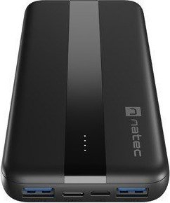 Powerbank NATEC Trevi Slim Q, 10000 mAh, QC 3.0 PD, i zi