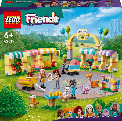 Set lodër LEGO Friends Pet Adoption Day 42615, ndërtim për qejf, për kalamaj 6+