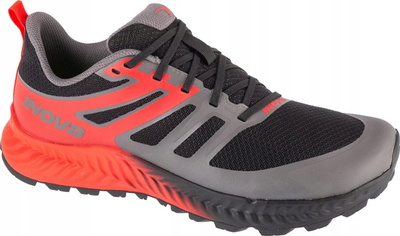 Këpucë vrapimi INOV8 TrailFly, meshkuj, terren malor, të zeza të kuqe gri