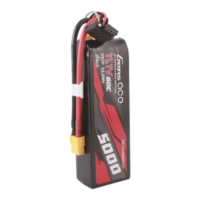 Bateri LiPo Gens Ace 3S1P, 5000mAh, 11.1V 60C, me lidhës XT60