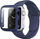 Rrip silikoni Beline për Apple Watch, 42/44/45mm, me kuti mbrojtëse, blu