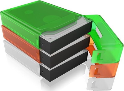 Set kuti mbrojtëse për hard disk 3.5" Icy Box IB-AC602B, 6 copë, shumëngjyrëshe