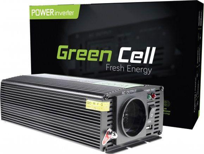 Автомобилски инвертер Green Cell 12V во 230V, 500W / 1000W