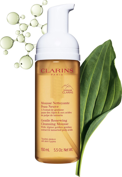 Пенаста пена за чистење лице Clarins Gentle Renewing, 150ml