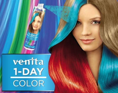Sprej për flokë të lyme Venita 1-Day color, blu