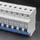 Siguresë automatike Qoltec 52590 C16, 16A, 1 pol, gri e kaltër
