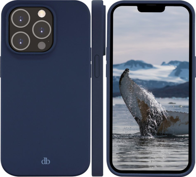 Mbrojtëse telefoni dbramante1928 Monaco, iPhone 14 Pro, magnetike, blu e errët