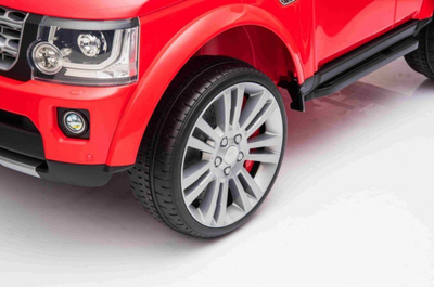 Makine elektrike per femije Ramiz Land Rover Discovery, telekomande, targe dekorative, e kuqe