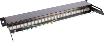 Patch panel InLine 76824K, 24 porta Keystone, 19" 1U, i zi