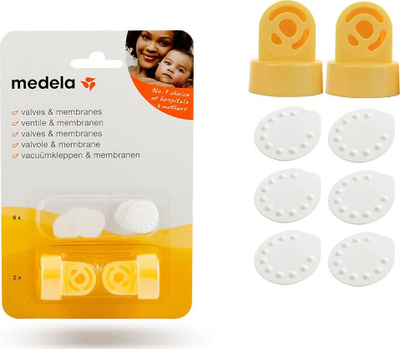 Set shërbimi Medela Service Set, 2 valvula, 6 membrana, transparent