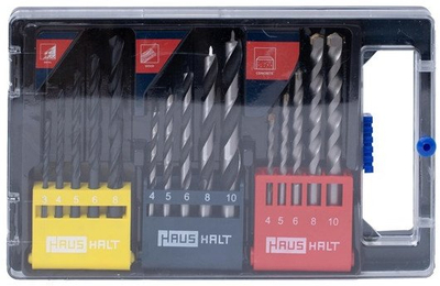 Сет сврдла Bosch HSS, 15 парчиња, метал дрво и ѕидарија
