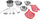 Set tenxheresh për kalamaj ZG23444, metalik, me çantë shpine transparente, argjendi