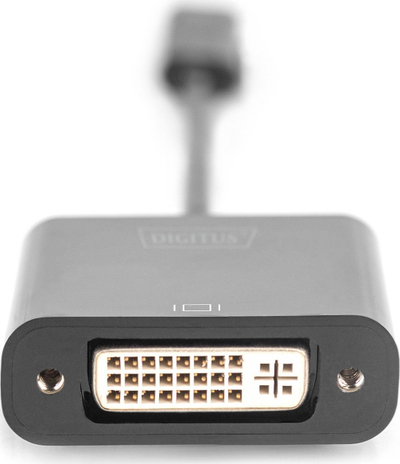 Adaptus video Digitus USB C në DVI, Full HD 1080p, i zi