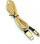 Kabllo karikuese Denmen USB-A USB - Lightning, 1m, e artë