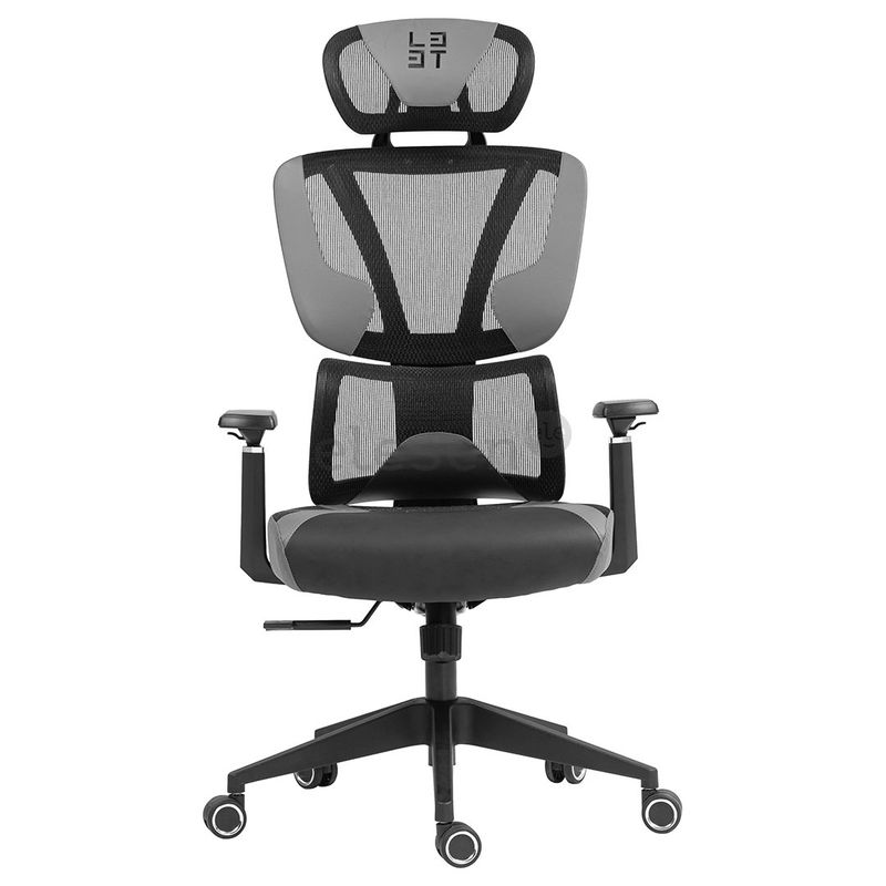 Karrige gaming Deltaco L33T FuzionX Ergo, rrjetë mesh, deri 120 kg, gri