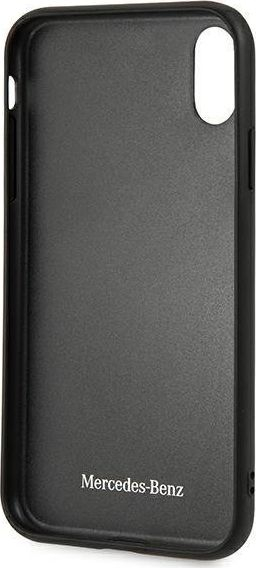 Kapak telefoni Mercedes Pattern Line Twister për iPhone Xr, hardcase, i zi
