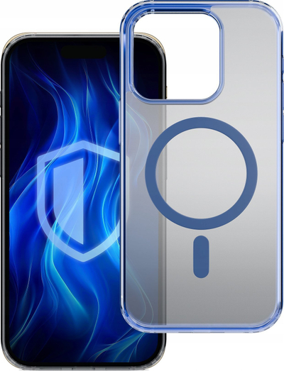 Kllëf telefoni 3mk Frosty MagCase, për iPhone 13 Pro, MagSafe, blu