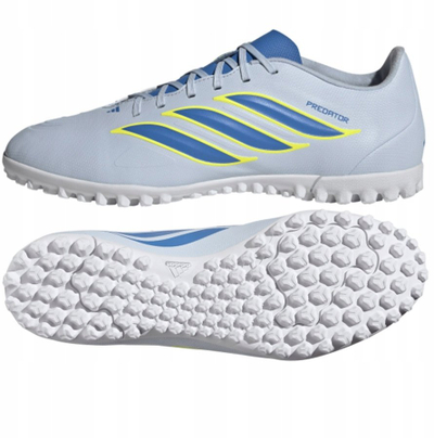 Këpucë futbolli Adidas Predator Club Turf, unisex, për bari sintetik, blu e hapur