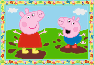 Set pikturimi Ravensburger CreArt Junior Peppa Pig, pikturim me numra, 5+