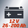 Ngarkues baterie Einhell BC 12 E, për bateri 12V, mbrojtje nga mbingarkesa, i kuq