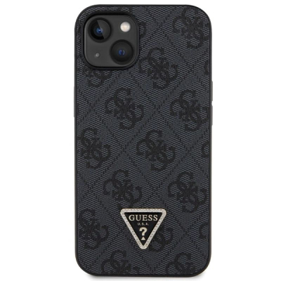 Maskë telefoni Guess 4G Crossbody për iPhone 14 6.1", lëkurë eko, me rrip, e zezë