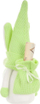 Figurë dekorative Saska Green Gnome Bunny, 20cm, për pranverë, jeshile me të bardhë