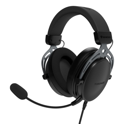 Kufje gaming Genesis Toron 531, me mikrofon, 3.5 mm, të zeza