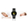 Smartwatch G.Rossi SW010-13, ekran i rrumbullakët, rrip silikoni, i zi