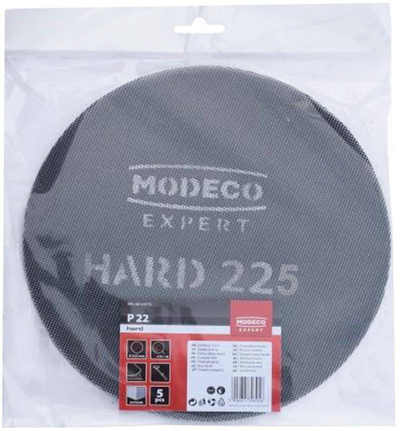 Disqe gërryese rrjetë Modeco Expert P100, 225mm, set 5 copë, gri