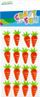 Ornamente dekorative vetëngjitëse prej fetre CRAFT WITH FUN Carrots, set me 16 copë, shumëngjyrëshe