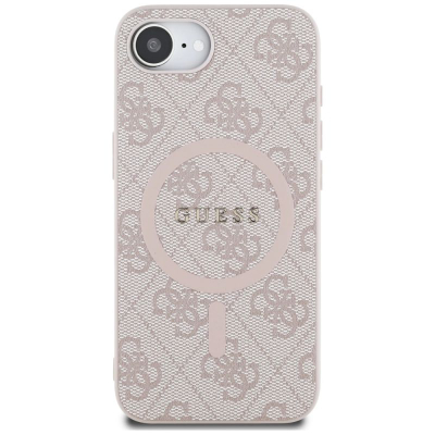 Këllëf telefoni Guess MagSafe 4G për iPhone 16e, TPU, rozë