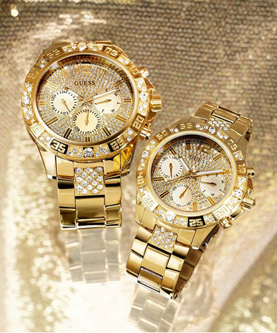 Orë dore për meshkuj Guess GW0796G2, e artë