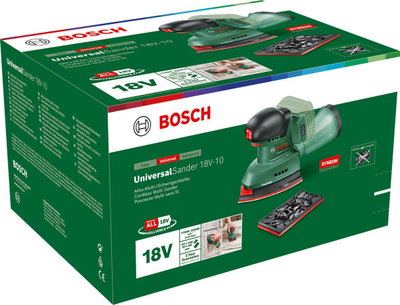 Brusk Bosch UniversalSander 18V-10, pa kabllo, 18V, jeshil