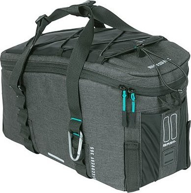 Çantë bagazhi për biçikletë Basil Discovery 365D Trunkbag Medium, që s’e merr uji, e zezë