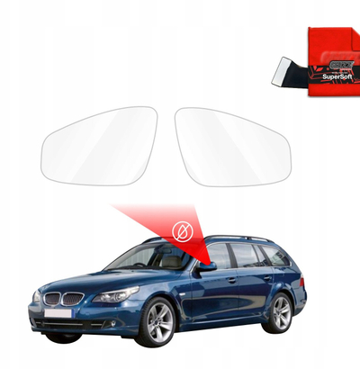 Film mbrojtës pasqyre GrizzGlass ZeroDrop, kundër shiut, për BMW 5 E61 Estate 2007-2010, transparent