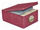 Kuti rrobash prej materiali Lumarko Fabric Box, 48x36x19 cm, bordo