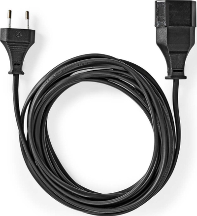 Kabllo zgjatuese Nedis Euro, 2 m, 250V 2.5A, e zezë