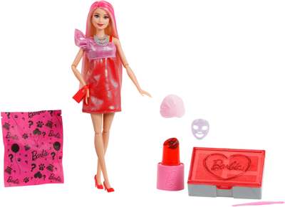 Kukull Barbie Party Unboxed 2025 Glam Surprise, me aksesorë, për vajza, shumëngjyrëshe