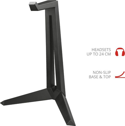 Mbajtëse kufjesh Trust GXT260 Cendor (22973), e zezë