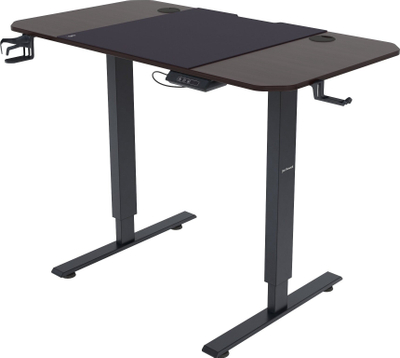 Tavolinë gaming Jan Nowak Egon 1100, rregullim elektrik lartësie, 110 cm, ngjyrë arre