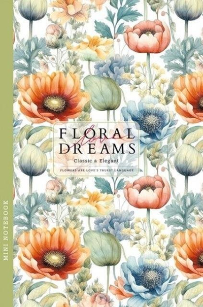 Fletore Flowers FRESH Notebook, 105x165mm, me vija, shumëngjyrëshe
