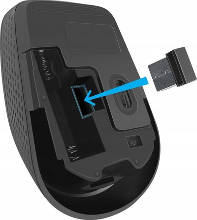 Mi wireless Tiana MB-055, 1000 dpi, klik i heshtur, i zi