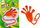 Lodër slime elastike Sticky Hand, sticky, portokalli