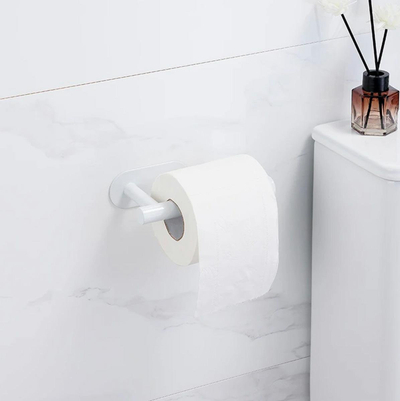 Mbajtëse letre higjienike White Loft, vetëngjitëse, pa shpime, e bardhë