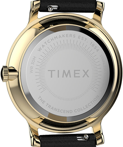 Orë dore për femra Timex Transcend TW2V92600, e zezë