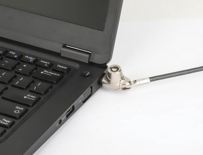 Bravë laptopi Manhattan Nano, kabllo çeliku 1.8m, me çelësa, metalike