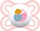 Qetësues MAM Orthodontic Silicone Soother 0+, silikon, 0m+, rozë