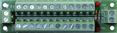 Modul shpërndarës energjie TAMS Electronic Power Block 72-00315-01, kit me terminale vidhos, me LED tregues, jeshil