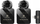 Mikrofon lavalier Puluz PU647B, 2x wireless, për iPhone me Lightning, i zi